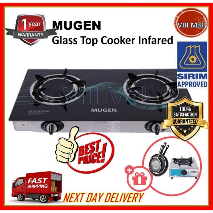MUGEN Glass Top Infrared Gas Cooker New Version (With Free Gift) Lazada