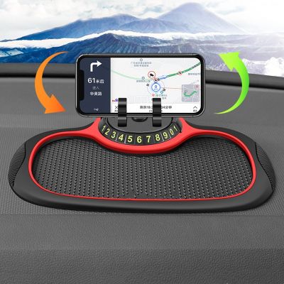 【YF】 Universal Car Silicone Phone Holder Smartphone Anti-Slip Mat Pad Dashboard Stand Mount for GPS Bracket iPhone Samsung