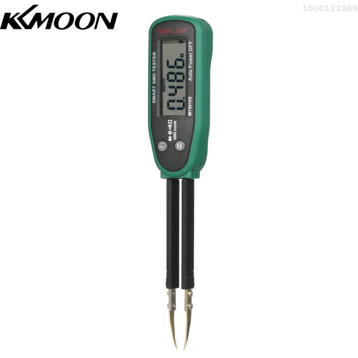 kkmoon-mayilon-my8910เครื่องทดสอบ-smd-แบบสมาร์ทคลิปทดสอบตัวต้านทานแหนบ30m-ชนิดปากกาตัวเก็บประจุต้านทานและนับเครื่องวัดความจุไฟฟ้า30mf-ความต้านทานเครื่องทดสอบแบบมัลติฟังก์ชันดิจิตอล-lcd-ความจุ-ไดโอด-กา