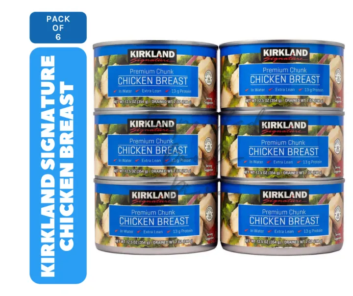 Kirkland Signature Premium Chunk Chicken Breast, 198g Pack of 6