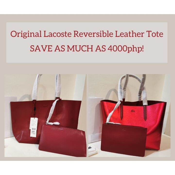 【SALE】Authentic Lacoste Reversible Bags Lazada PH