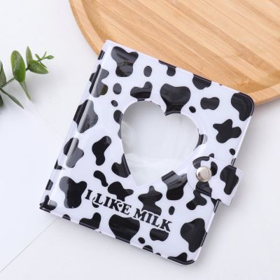 3-inch Photo Album Love Hollow Photocard Holder With Cow Pattern Kpop Idol Cards Collect Book Polaroid Album Picture Storage