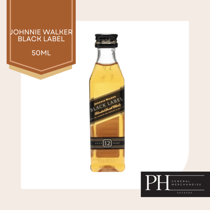 JOHNNIE WALKER BLACK LABEL 12 YEAR 750ML – Wine Barrel Plus