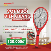 Bộ vợt muỗi đa năng Điện Quang ĐQ EMR07L RBL  Đỏ - Đen