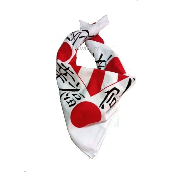 ผ้าลายธงชาติญี่ปุ่น-ผ้าโพกหัว-ผ้าพันคอ-bandana-japan-flag-scarf-headwrap