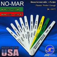 NO-MAR ฟิลเลอร์เกจพลาสติก 10ใบชุด รุ่น 10277 - Plastic Feeler Gauge 10 Leaves No. 10277