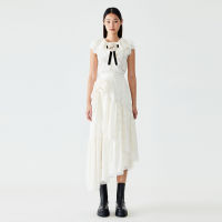 [DISAYA] - Layered volume skirt with decorated rosie กระโปรงยาวระบายแต่ง rosie