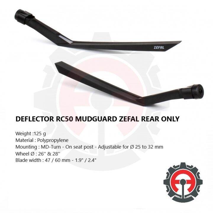 zefal deflector rm60 rear mudguard