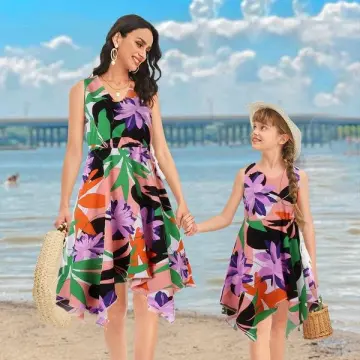 Lazada mother hotsell and daughter dress