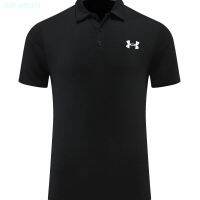 Under Armour เสื้อยืดโปโลเสื้อแขนสั้นมีปกใหม่สำหรับฤดูใบไม้ผลิและกีฬากลางแจ้งในช่วงฤดูร้อน,เสื้อยืดออกกำลังกายเสื้อผ้าใส่เล่นกอล์ฟใส่สบายสำหรับฝึกซ้อมวิ่ง