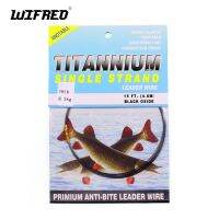 Wifreo 15ft/4.6m No Kink Titanium Leader Line Saltwater Pike Fishing Leaders / Trace Fly Tying Wiggle Tail Link Wire