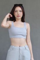 madbaddie Cropped Grey Tank Top