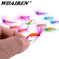 【hot】♨❁㍿ 12Pcs/Set Insects Flies Fly Fishing Lures Bait Carbon Tackle With Super Sharpened Crank