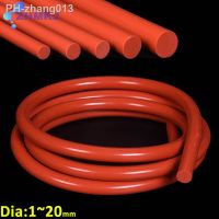 Red Solid Silicone Seal Strips Rubber Gasket O Ring Cord High Temperature Waterproof Round Rod Dia 1/1.5/2/2.5/3/3.5/4/4.5 20mm