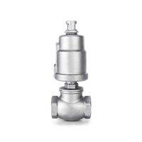 1/2" 3/4" 1" BSPT Pneumatic Actuated Water Shut Off Stop Drum Valve 304 Stainless Steel For Dryer Machine