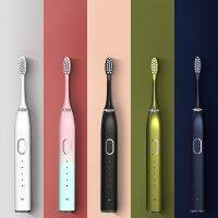 ┅ Ultrasound Electric Toothbrush Smart Tooth Brush Ultrasonic Automatic Fast Rechargeable Soft Electronic Washable Toothbrush