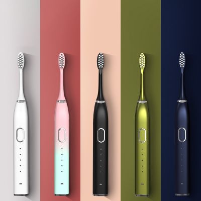 ┅ Ultrasound Electric Toothbrush Smart Tooth Brush Ultrasonic Automatic Fast Rechargeable Soft Electronic Washable Toothbrush