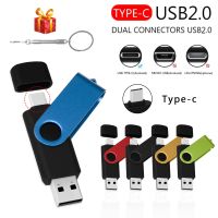 Smart OTG Type C Pendrive 64GB Usb Flash Drive 32GB 16GB Cle Usb 2.0 Pen Drive 8GB 4GB Phone Memory Stick for Bussiness Gift