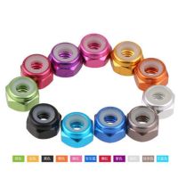 5-10pcs m2 m2.5 m3 m4 m5 m6 Anodized Multi-color Colourful Aluminum Alloy Nylon Lock Nut