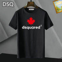 [มาใหม่ล่าสุด] เสื้อยืดแขนสั้นไฮเอนด์ DSQUARED2S ดั้งเดิมเสื้อกีฬาระบายอากาศได้ดีสำหรับผู้หญิงและผู้ชายผ้าฝ้าย100% คอกลมฤดูร้อน