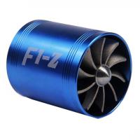 Car Modification Turbine Gas Fuel Saver Fan Turbo Supercharger Turbine Fit for Air Intake Hose Diameter 65-74mm RS-TUR007