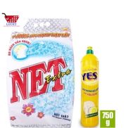 Hoàn Tiền 10% Combo Bột giặt NET Extra 5,5kg New Tặng NRC 750g