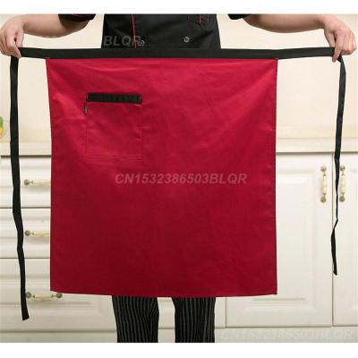 New Kitchen Aprons Half-length Long Waist Apron Catering Chefs Waiters Uniform Aprons