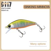 YINSH 45mm 4g Pesca Issen เหยื่อสตรีมจม เหยื่อปลอม ล่อหล่อยาว Minnow เหยื่อ เบ็ดตกปลา Minnow Lures