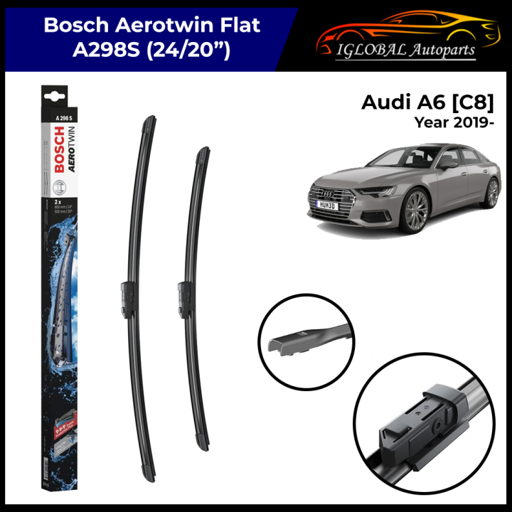 Audi A6 [C8] Year 2019 A298S Bosch Aerotwin Flat Windscreen Wiper Set