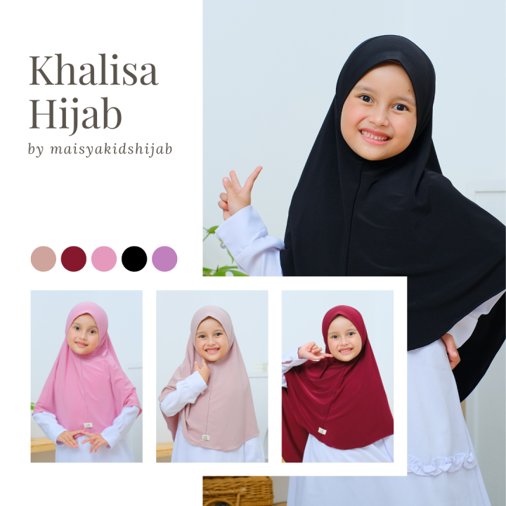 Jilbab Anak Perempuan Hijab Instan Bahan Jersey Premium Korea Lembut
