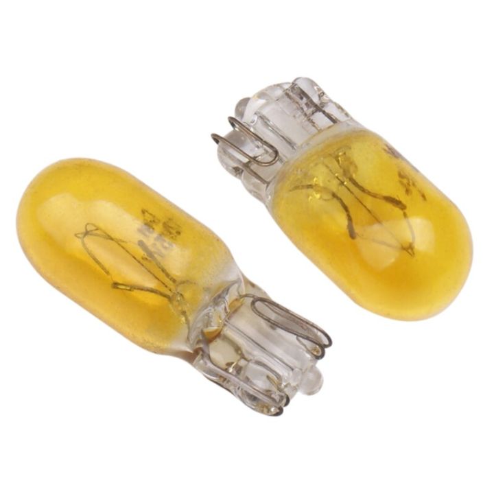 cw-10-20pcs-car-t10-halogen-w5w-194-158-wedges-12v-5w-xexon-lamp-warm-white-amber-instrument-light-reading-light-clearance-lamp