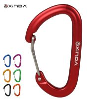 （AT） XINDA16KNClimbing Carabiner คลิป D-Shape สกรูประตูล็อคพวงกุญแจอลูมิเนียมอุปกรณ์กลางแจ้ง