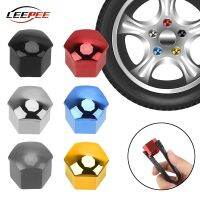 21mm 20pcs Car Tire Wheel Nut Caps Bolt Covers Hub Screw Protector Anti Rust Chrome Glossy Auto Accessories Exterior Decoration