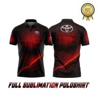 hot！ Toyota Poloshirt Full Sublimation Print - High Quality Toyota Polo shirt, High Definition Print