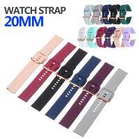 20mm Replacement Watch Strap Adjustable Watchband For Samsung Galaxy Watch Active 2 Silicone Band Smart Watch Accessories