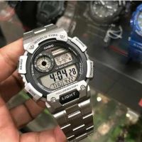 นาฬิกา Casio รุ่น AE-1400WHD-1Aนาฬิกาข้อมือผู้ชาย สายแสตนเลสสีเงิน -ของแท้ 100 % มีรับประกันสินค้า1 ปี