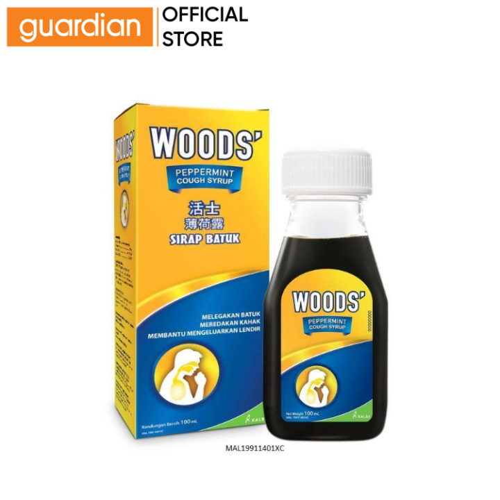 WOODS' Peppermint Cough Syrup for Adult 100ml Lazada