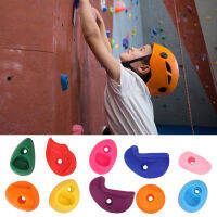 「แคมป์ปิ้ง」 10pcs Climbing ถือ Multi-Colored Rock Climbing จับกำแพงหินขนาดใหญ่กลางแจ้ง