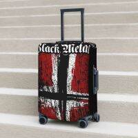 【LZ】❈□  Verdadeiro Norwegian Black Metal Lucifer Suitcase Cover Creepy Travel Protector Voo Útil Bagagem Acessórios