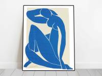 Matisse Blue Charming Matisse Art พิมพ์ Henri Matisse ของขวัญวันหยุด,ภาพพิมพ์ผ้าใบ,ภาพถ่ายที่กำหนดเอง,ภาพถ่ายงานแต่งงาน,ภาพถ่ายครอบครัว,1ชิ้นไม้กรอบด้านในหรือ Frameless