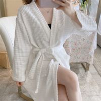 [Xiaoli clothing] 2022ฤดูใบไม้ผลิใหม่เสื้อคลุมอาบน้ำเซ็กซี่ยาวชุดนอนชุดนอนโรงแรม Nightgown แฟชั่นสบายสบายๆชุดนอนสตรีบูติกเสื้อผ้า