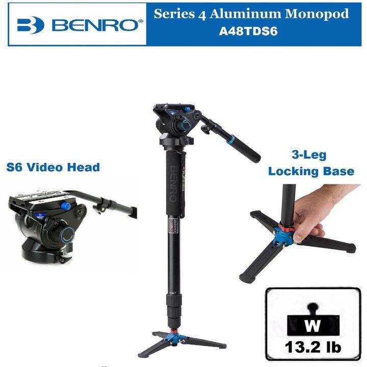 Benro VT2 3-Leg Locking Base For Monopods With 3/8