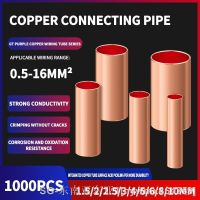 ◐◕♚ 1000PC φ1.5/2/2.5/3/4/5/6/7/8/10 mm GT Copper Connecting Pipe Connection Tube Wire Connector Cold Crimping Terminal