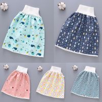 Anti-Leakage Infants Baby Diaper Skirt Waterproof Absorbent Cotton Washable Shorts High waist Toddler Potty Training Nappy Skirt Cloth Diapers