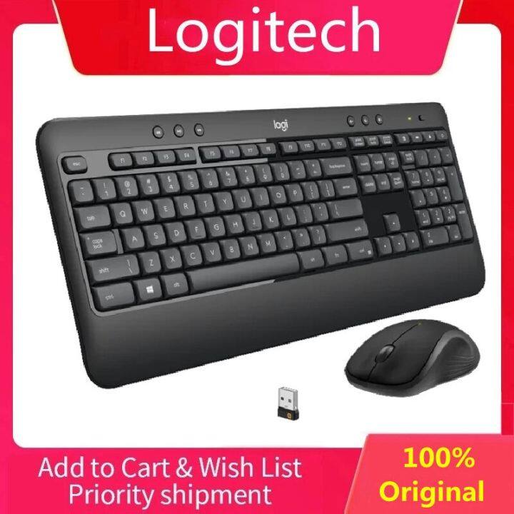 Logitech MK Wireless Keyboard Mouse Combos Unifying USB Receiver Plug And Play Mice Keys Set