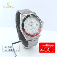 CATOTAC นาฬิกาข้อมือผู้ชายหน้าปัดขาว สายสแตนเลส รุ่น GA 98029