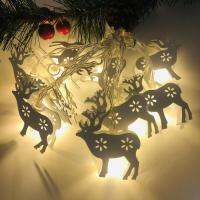 LED String Light Holiday Snowflakes String Fairy Lights Hanging Ornaments Christmas Tree Decorations For Home Party Xmas Lightin