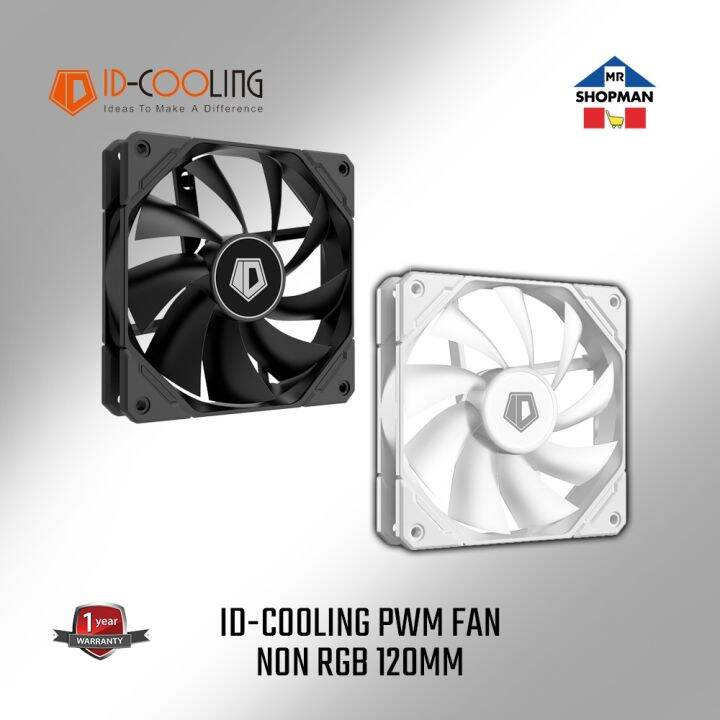 【SUPER SALE】 ID Cooling Black 120mm PWM TF / XF 12025 Black / White ...