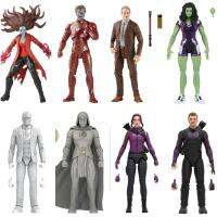 ของเล่นอัศวินจันทรา Marvel Legends + ละครโทรทัศน์6 "ตุ๊กตาขยับแขนขาได้ล๊อกกี้โมเบียสฮอว์คอายฮัลค์ซอมบี้ไอรอนแมน