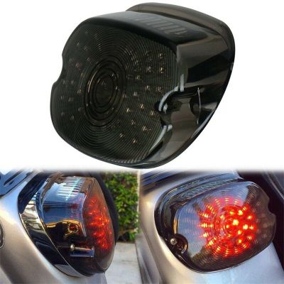 Lampu Sein LED Sepeda Motor, Lampu Belakang Lensa Asap, Lampu Rem Untuk Harley 1 Buah